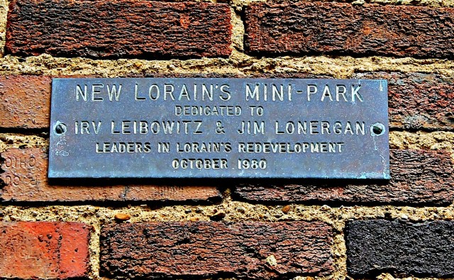 Pride Day New Lorain's Mini-Park sign