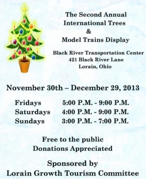 International trees and trains display 2013