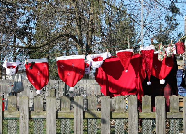 laundry day at Santa's