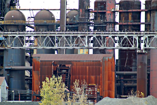 steel mill scenery