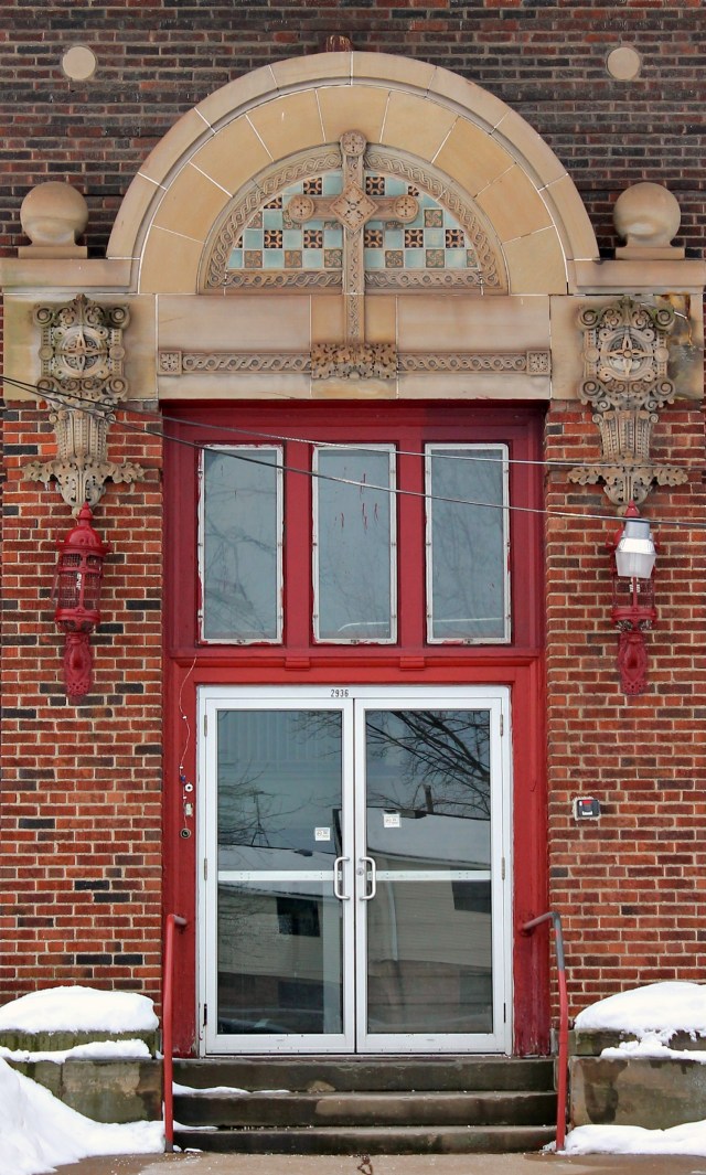 Wood Avenue church building entry