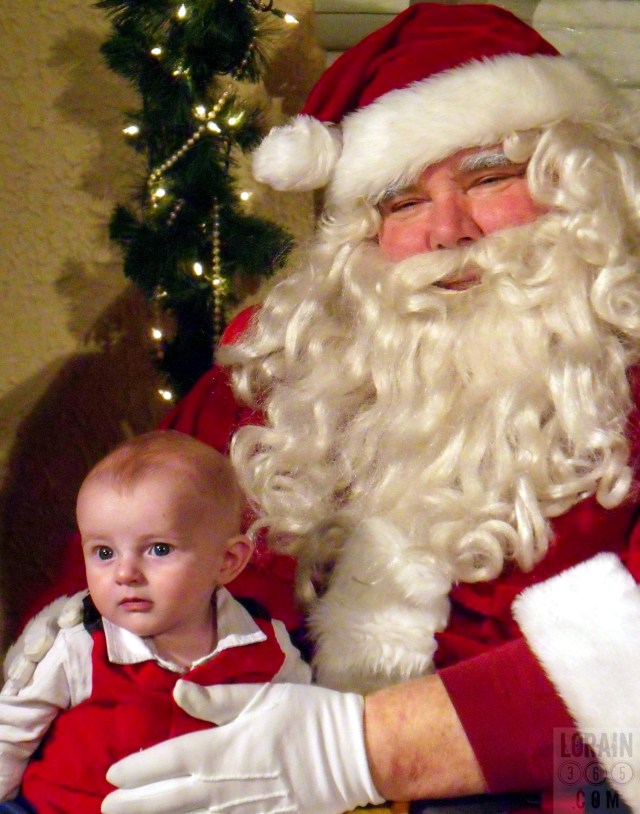 Gabe meets Santa 121209